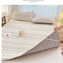 Colcha capitonada con fundas para almohada doble vista - Flor negra romántica - Ver 5