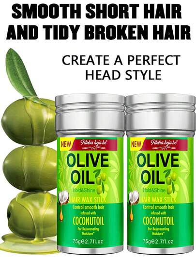 ikt Hair Wax Stick, 75g/15g Hair-Styling Waxes, Nourishing Accessories - Slick Stick For Women, Gel Tamer For Flyaways, Bun Maker & Styling Cream