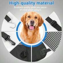 Dog Car Backseat Barrier Padded and Durable Nylon Net Pet Barrier Vehicle Travel Dog Fence with 2 Mesh Windows for Safe Driving Easy to Install and Adjust for All Cars 24" x 24"Safety Cones & Barriers - como en la foto - Ver 4