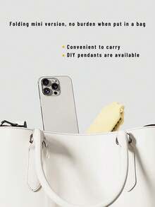 1把折叠镜梳，全猪鬃毛+尼龙梳齿（消除发缝），男女通用，适用于各种发质，包括粗硬/细软/卷曲/干性发质，适合所有发型，防静电头皮按摩刷 - 彩色 - 查看 2