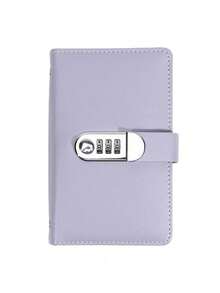 1 件装带密码锁的钱包，密码保护的储蓄簿，带密码保护的现金收纳夹，透明口袋可存放纸币和现金，带密码拨盘和金属扣的可锁现金盒和密码记事本 - 可锁现金收纳包，旅行钱包