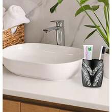 Jabón Popular de la colección Bath Sinatra, , , Tissue Box, 1, 1(Negro Sujetador para cepillo de dientes) - Multicolor - Ver 2