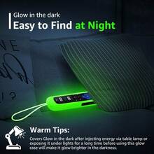 AWYYPack Of 2 Replacement Remote For Roku TV With Glow In The Dark Case Universal Remote For /Hisense/Onn/Sharp/Element/ Roku Smart TVs - 2個裝遙控器綠色蓋子藍色蓋子 - 查看 4