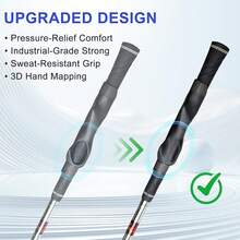 Golf Grip Trainer, Grip Trainer For Golf Clubs - Right Hand Golf Training Aid With Ergonomic Design, Corrects Golf Grip Posture And Improves Swing Accuracy - 黑色 - 查看 6