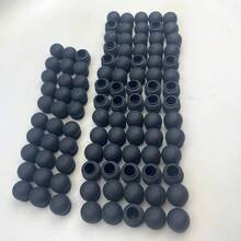 4pcs/20pcs/100pcs Semi-Circle Chair Leg Caps, Matte Finish, Fit Tube Diameter 22mm/25mm/32mm, Wall Thickness 1-2mm - Black - View 19