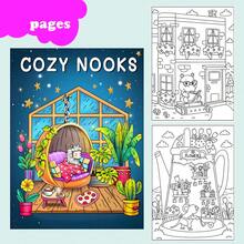 （升级豪华版，加厚纸张，28.5*20.5厘米）《温馨生活涂色书》，适合情侣和家庭，适合聚会、情人节、生日和其他节日。绘画和学习用品，22页，书籍，涂色书，学习用品，学校，圣诞节，万圣节，生日，返校礼物，涂色书，成人，圣诞礼物，涂色书 - 單件 - 查看 2