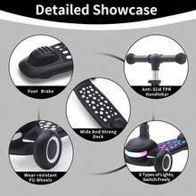 UBRAVOO Kids Scooters - Black - View 4