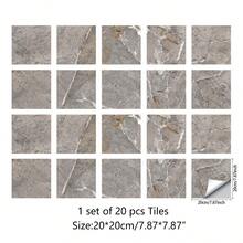 10pcs/20pcs Marble Effect Ceramic Tile Stickers, Stickers, Wall Decal, Vinyl Decal For Home Decorations, Spring Decoration Items Refresh Your Home, Rama Decoration Stickers Floor Tiles Flooring Floor Tiles Self Adhesive Floor Tiles Peel Stick Floor Living Room Decor Room Decor Kitchen - Multicolor - View 10