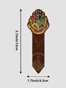 5 chiếc thẻ đánh dấu sách theo chủ đề các nhà trong Harry Potter, kiểu graffiti đầy màu sắc, huy hiệu, thẻ đánh dấu sách bằng giấy dùng cho tiệc sinh nhật, đọc sách, phần thưởng cho giáo viên, đồ dùng văn phòng, quà sinh nhật, quà tựu trường [Sản phẩm được cấp phép chính thức] - Nhiều màu - Xem 2