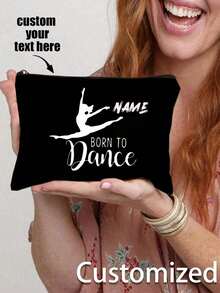 Custom Rhythmic Gymnastics Printed Cosmetic Bag - Dance Makeup Bag,Customizable To Your Exclusive Design, Storage Bag,Reusable Women's Toiletry Organizer, Handheld Party Pouch, School Pencil Case, Gymnastics Gift For School Cosmetic Bag Back To School Supplies Cosmetic Storage School Stuff Bag Organizer Room Stuff