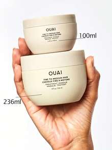 OUAI 細/中髮質護髮面膜，不油膩細/中髮用髮膜，沙龍級滋養護理，使頭髮柔軟絲滑強韌且豐盈，易沖洗，長效順滑，禮品 100ml/3.4 Fl.Oz - 100ml - 查看 10