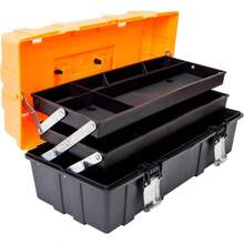Torin ATRJH-3430T - Caja de herramientas portátil de almacenamiento multifunción de 3 niveles color negro y naranjaTool Chests & Cabinets - Naranja - Ver 2