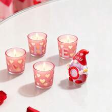 Figuras de gnomos pequeños de San Valentín, centro de mesa creativo de resina para el hogar, la sala de estar y la oficina. - Rojo - Ver 4
