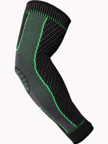 1 piesă de protecție pentru braț compresiv sport, potrivită pentru baschet, badminton, protecție pentru cot, ciclism, alergare, fitness și sport, mărime universală