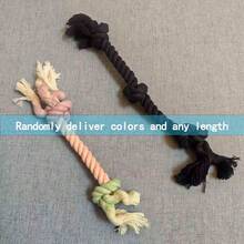 2 Stücke Hundeseil Spielzeug, strapazierfähiges Kauknochen Spielzeug für aggressive Kauer, interaktives Tauziehen und Zahnreinigung für kleine bis mittlere Hunderassen, zufällige Farbauswahl und Länge von 25cm bis 40cm - 2 Stück in zufälligen Farben und Größen - Übersicht 4