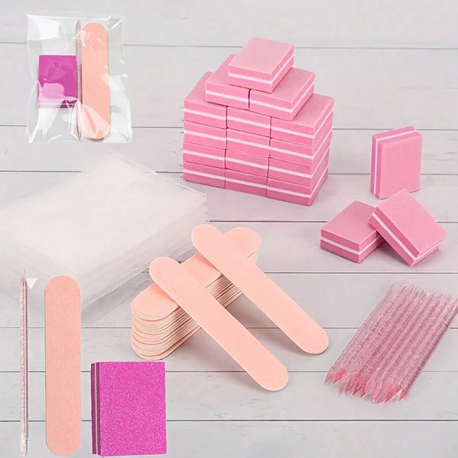 Nailog Nagelpflege-Set (6-teilig) – Mit Feilen 180/320 & Puffern 400/4000, Waschbar, Für Natur- & Acrylnägel