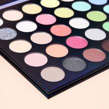 beauty glazed 35-Color Eyeshadow Palette, Rainbow Matte & Shimmer Eyeshadow Set, Bright Face Powder, Stage Makeup - 彩色 - 查看 6