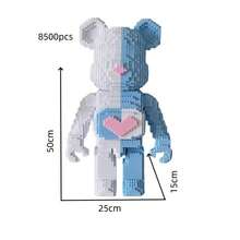 10000片超大熊积木套装 - 送给男孩女孩的完美礼物，也适合办公室和家居装饰，DIY手工创意拼搭玩具，适合节日、生日、感恩节、情人节、万圣节、圣诞节等场合 - 适合14岁及以上人群 | 混合颜色，耐用ABS材质