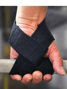 CRAZY FOXS 2pcs Wrist Strap For Weight Lifting Gym Gym Wristbands Accessories - Black - View 5