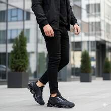 Men's Reflective Chameleon Pro X Sneakers With Cushioned Sole - New Release - 黑色/變色龍 - 查看 2