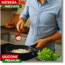 Set Of 6 Silicone Spoons, 28cm. Durable For Your Kitchen. Useful For Your Recipes. Premium. - JUEGO DE 4 CUCHARAS DE SILICONA - Ver 6