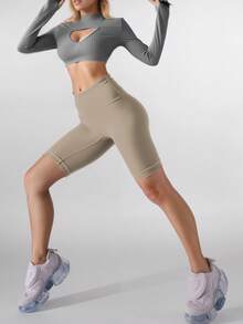 Soyun 女士中长款压缩短裤，柔软亲肤，适合春、夏、秋季户外瑜伽和运动。