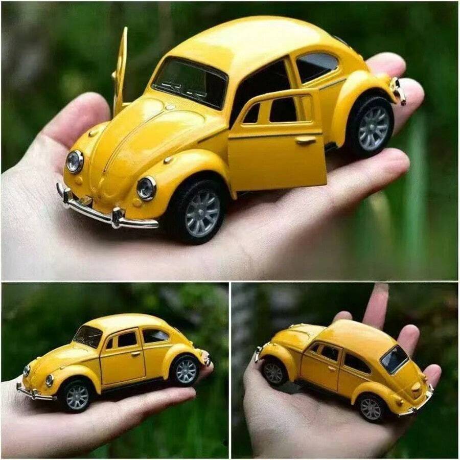 Retro Beetle Car Model, Alloy Inertial Toy Car, Beetle Car Model Ornament, Beetle Car Model, Nostalgic Beetle Car, Collectible Car Model, Birthday Gift, Holiday Gift, New Year Gift - Multicolor - View 1