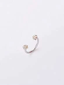 1pc Minimalist Fashionable Charming Personalized Stainless Steel Zirconia Rhinestone Exaggerated Nose Ring/Stud, Suitable For Festivals, Parties, Gifts And Daily Wear - Star - View 9