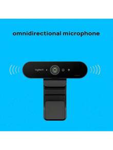 Logitech C1000e 4K Ultra HD Camera, Wide-Angle Lens, Autofocus, Built-In Dual Microphones, Infrared Face Tracking Technology, Suitable For Online Classes And Live Streaming, Black - Black - View 3