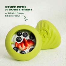 Benebone Pawbler - Natural Rubber Interactive Enrichment Treat And Kibble Dispensing Dog Toy U2013 Great For Boredom - Medium_Large - ColorD - 查看 6