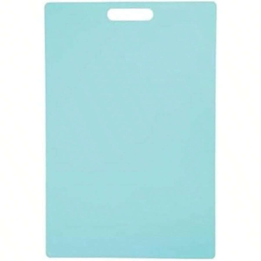 - Tabla de cortar de plástico, 12 x 18 pulgadas, color aguamarina, última intervensión de , reversible, suave con cuchillos(45.7l x 30.5an cm Agua) - Multicolor - Ver 1
