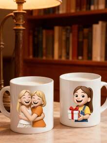 Personalizowana filiżanka do herbaty – prezent świąteczny, dekoracja świąteczna, prezent na Święto Dziękczynienia, spersonalizowany kubek, filiżanka do kawy Gossby Friend – Zawsze będziesz moją najlepszą przyjaciółką – prezent dla przyjaciółek – świąteczny prezent dla przyjaciółek – prezent urodzinowy dla najlepszej przyjaciółki – prezent na najlepszą przyjaciółkę/na przejażdżkę – ceramiczny kubek 11 uncji i 15 uncji - wielobarwność - Zobacz 7