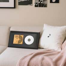 8x16 英寸 CD 和封面展示框 - 黑/白，非常适合展示黑胶唱片、CD 和专辑封面收藏，可用作墙框、相框、墙面装饰、家居装饰、圣诞装饰。 - 彩色 - 查看 9