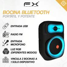 Altavoz bluetooth de 8 pulgadas al aire libre subwoofer portátil portátil luz fantasma para el hogar K canción insertar sonido de tarjeta, Sistema estéreo bluetooth PA speaker - karaoke portátil inalámbrico DJ, dual 6.5 "32W de potencia máxima, sonido hd fuerte y luces LED, recargable, puerto USB,AUX,TWS, radio FM, fiesta interior/exterior - Negro MS-2043BT - Ver 5