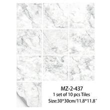 10pcs/20pcs Marble Pattern Ceramic Tile Stickers, Stickers, Wall Decal, Vinyl Decal For Home Decorations, Spring Decoration Items Refresh Your Home, Rama Decoration Stickers Floor Tiles Flooring Floor Tiles Self Adhesive Floor Tiles Peel Stick Floor Living Room Decor Room Decor Kitchen - Multicolor - View 10