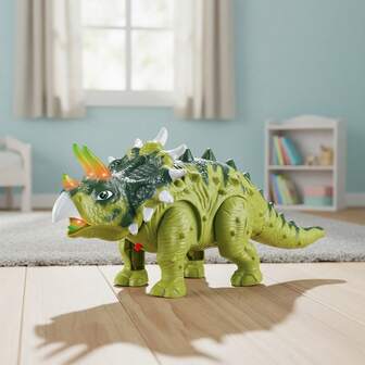 全新儿童玩具 - 儿童恐龙玩具，自动行走，轻巧，咆哮声，万圣节玩具礼物，惊喜生日礼物和男孩圣诞礼物