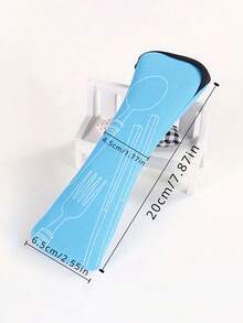 Portable Cutlery Organizer Bag Utensil Bags With Zipper Leak Proof Fabric Cutlery Pouches Reusable Flatware Storage Pocket For Forks Spoons Knives And Chopsticks For Men Women Perfect For Outdoor Travel Camping Picnic School Home Office Insulated Lunch Box Bag Camping Picnic Essentials Accessories - Multicolor - View 11