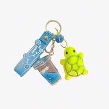 Plush Turtle Pendant Cute Milk Tea Cup Unicorn Quicksand Keychain Adorable Kawaii Charm Bag Hanging Accessory For Backpack Purse Phone Case Zipper Pull Cute Animal Jewelry Gift For Her Kids Teens Women Girly Aesthetic Pastel Color Playful Birthday Holiday Halloween Thanksgiving Christmas Stocking Filler Party Favor Festival Travel Everyday Use Charming Cartoon Novelty Collectible Cute Gift Idea - Multicolor - View 8