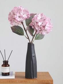 1pc Vintage Autumnal Color Hydrangea Faux Flower, Hydrangea Aisle Decor Artificial Flower For Wedding Ceremony, Valentine's Day, Gift