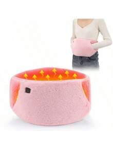 Heated Waist Massage Belt, 3 Temperature Modes, Provides Lower Back Support And Core Stability, USB Powered - Grey - View 15