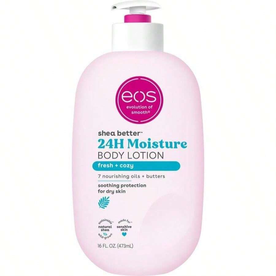 Eos Shea Better Body Lotion Vanilla Cashmere, 24-Hour Moisture Skin Care, Lightweight &Amp; Non-Greasy, Natural Shea, Vegan, Vanilla Body Lotion, 16 Fl Oz - ColorD - 查看 1