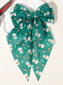 4 Pieces/Set Cute Big Bow Hair Clip, Kids Girl's Fashion Hair Accessories, Essential Girls Party Outfit, Choice - Multicolor - View 7