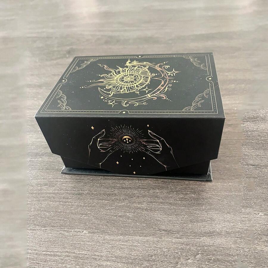 1个斋月派对用品磁性塔罗牌收纳盒、珠宝盒、小容器