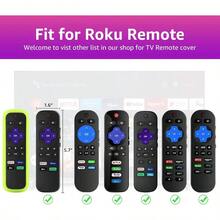 AWYY2 Pack ONEBOM Cover For Roku Remote Silicone Case For Hisense/ Roku TV Steaming Stick Express Control Universal Remote Sleeve Skin(Green Blue All Can Glow In The Dark) - GlowGreenGlowBlue - Xem 2
