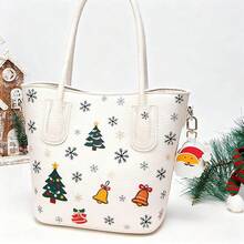 Coin Purse Keychain Keychain Bag Charm Wallet Handbag Leather Coin Pouch Women's - Ông già Noel - Xem 7