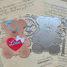 1PC Winter Animal Metal Cutting Dies, New Arrival Die Cuts, Embossing Stencils For DIY Crafting Scrapbooking Supplies, Template Mould, Photo Album Decorative Paper Die Cuts For Card Making, DIY Craft - Silver - View 10