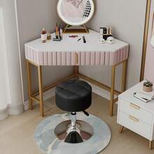 Taburete Redondo Almacenamiento, Taburete Ajustable Altura Giratoria 360°, Otomano Almacenamiento Redondo con Bandejaíble para Sala Maquillaje y Sala Estar Negro - Negro - Ver 8