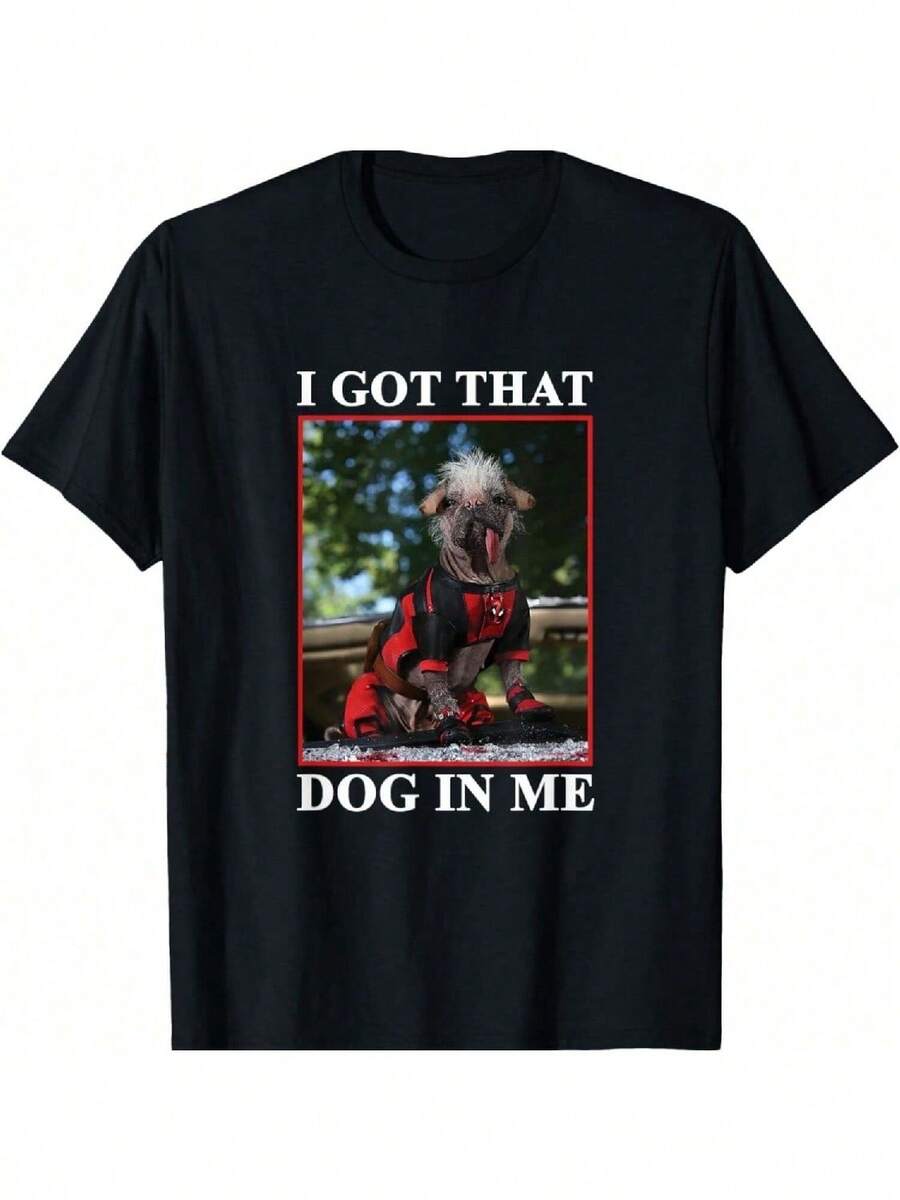 Deadpool & Wolverine Dogpool I Got That Dog In Me T-Shirt - 黑色 - 查看 1