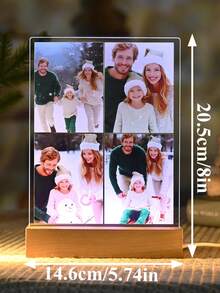 A Custom Spotify Decorated Plaque Personalized Gift, Custom Photo, Custom Gift, Him, Her, Custom Picture Frame, Boyfriend, Girlfriend, Couple, Wife, Women, Father's Day, Mother's Day On Anniversary Birthdays - Large Rectangular Stand 1-5 Diagrams + - View 2