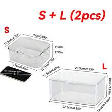 1pc Acrylic Flip-Top Storage Box, Medicine Organizer Case, Large Capacity Desk Organizer For Jewelry, Accessories, Stationery, And Cosmetics, Multi-Functional Transparent Container | Back To School Supplies